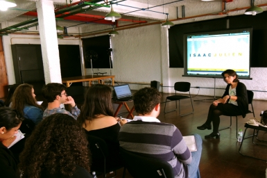 
	Encontro de mediadores com a pesquisadora Cecilia Almeida Salles, Isaac Julien: Geopoéticas, SESC Pompeia, 2012
